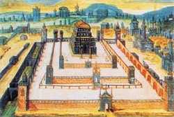 Иерусалимский Храм (Соломонов) - книжная миниатуюра XVIII в.