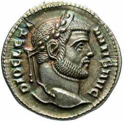 Император Диоклетиан, изображение на монете