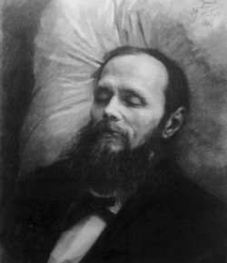 Федор Михайлович Достоевский на смертном одре 29 января 1881