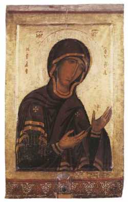 Икона Божией Матери Елеуса.  Кипр, Пафос, монастырь св. Неофита