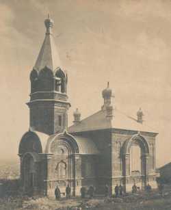 Хакодатский Воскресенский храм незадолго до освящения в 1916 г.