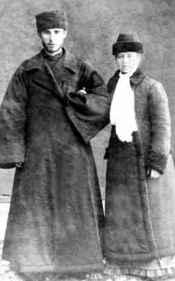 Диакон Владимир Мощанский с женой Евдокией Ивановной