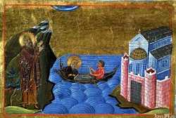 Студийский монастырь. Константинополь (Византийская миниатюра).