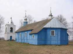 Духосошественский храм в д. Большое Подлесье. Фотография Андрея Дыбовского, апрель 2008 года.