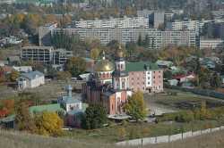 Саратовский Алексеевский монастырь.  Панорама, 2008 год.