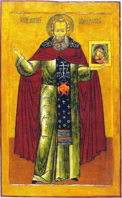 Прп. Авраамий Галичский. Икона XVII в. (ЦАК МДА)