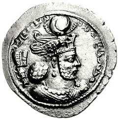 Монета с изображением Варахрана IV.