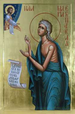 Прп. Мария Египетская. Икона