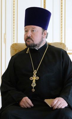 Протоиерей Михаил Гундяев, 22 апреля 2015 г. Фото с сайта ОВЦС МП