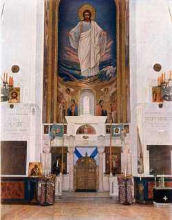 Санкт-Петербургский храм Христа Спасителя. Внутренний вид верхней церкви