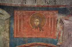 Св.Чрепие, фреска в храме монастыря Высокие Дечаны, Сербия