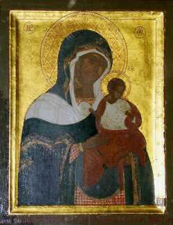 Коневская икона Божией Матери. Не позднее XIV в. Ново-Валаамский монастырь