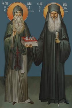 Прпп. Давид и Иаков (Цаликис) Эвбейские - настоятели монастыря в честь Преображения Господня