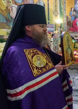 Епископ Феодосий (Минтенко) в день архиерейской хиротонии