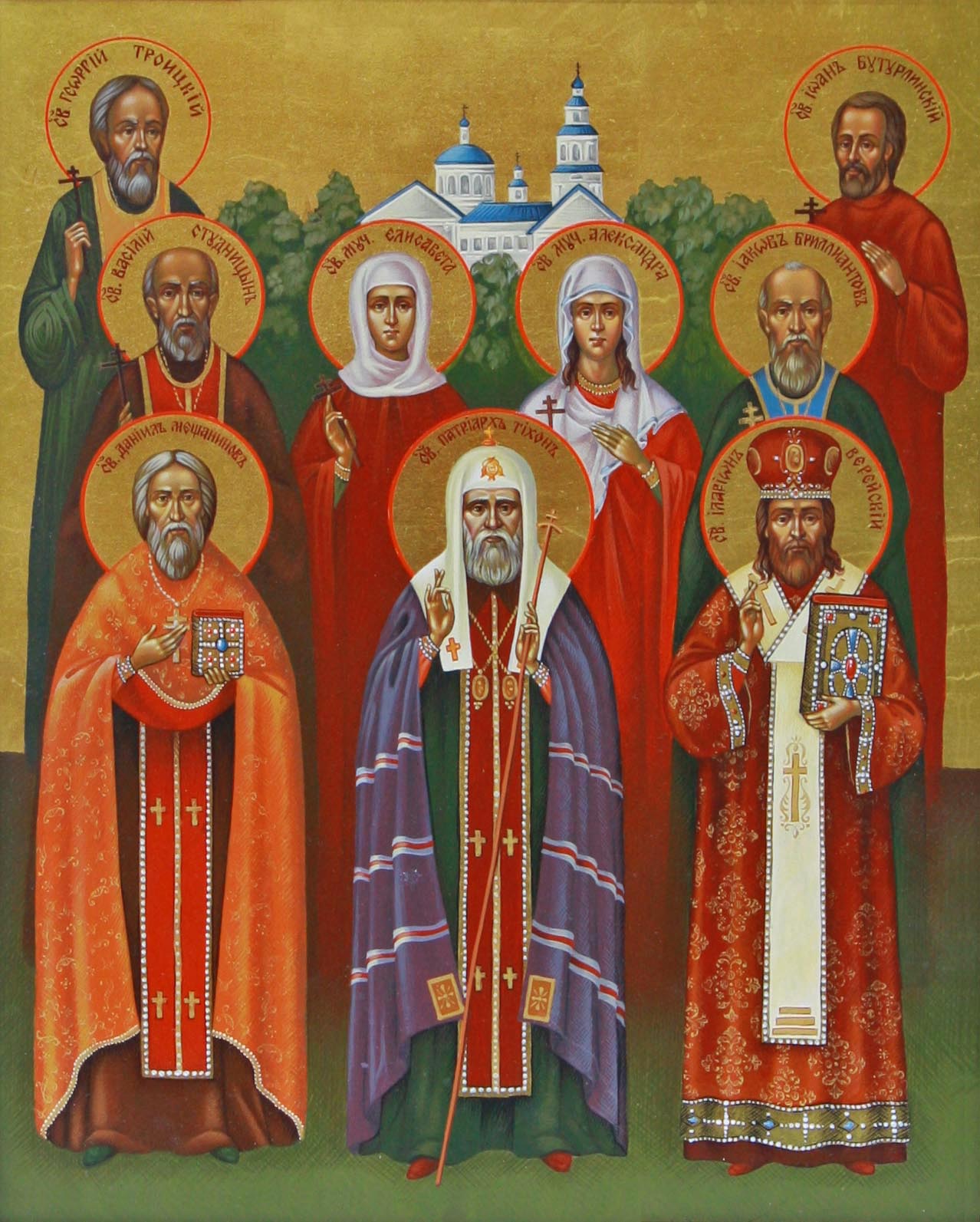 Русские святые мученики. Шуйские новомученики икона.