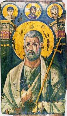 Апостол Петр, Икона VI в. Дерево, энкаустика. Монастырь св. Екатерины на Синае