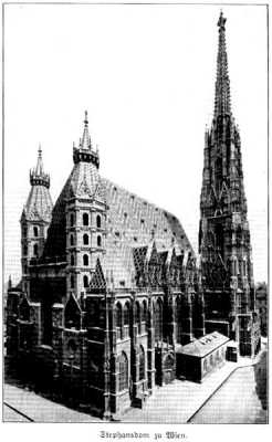 Вена.Собор Святого Стефана (Штефансдом).  Фотография 1912 г.