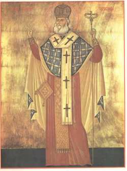 Сщмч. Анфим Иверский, митрополит Унгро-Валахийский. Икона