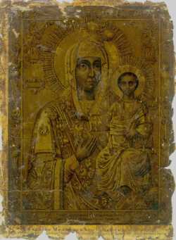Моздокская икона Божией Матери.  Список из Моздоксого Успенского храма.