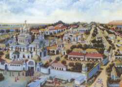 Херсонский Благовещенский монастырь, цветная гравюра нач. 20 века