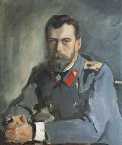 Император Николай II.  Портрет Серова В. А., 1900.