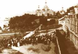 Шмаковский монастырь.  Внутренний вид обители в 1910 г.