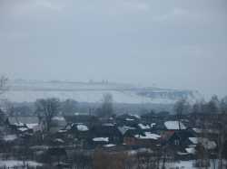 Старая часть Лыскова с видом Оленьей горы, на которой находилась Лысковская Крепость.