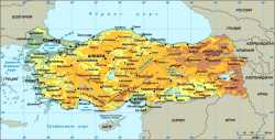 Турция, карта с сайта krugosvet.ru