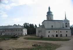 Спасо-Елеазаровский монастырь.  Фото 2000-х гг.