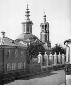 Москва. Панкратьевская церковь у Сухаревой башни, близ Сретенки. 1881 год