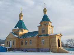 Тымовский Ильинский храм.  Фото ок. 1 ноября 2010 г.