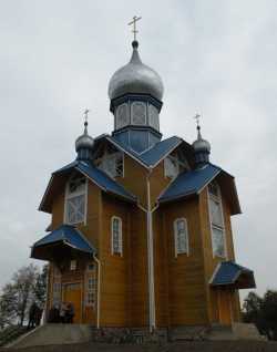 Каменюкский Георгиевский храм.  Фото ок. 1 октября 2009 г.