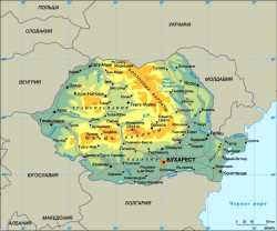Румыния, карта с сайта krugosvet.ru