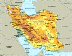 Карта Ирана с сайта krugosvet.ru