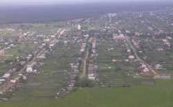 Поселок городского типа Белоомут. Вид с самолета. 2008