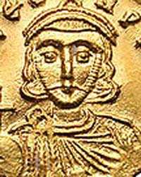 Константин V Копроним. Изображение на монете.