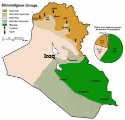 Карта этносов Ирака. Изображение с сайта patriotfiles.com