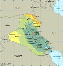 Карта Ирака, с сайта krugosvet.ru