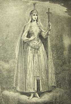 Святая Шушаника. Автор картины Михаил Сабинин. 1882 год.