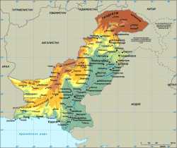 Карта Пакистана с сайта Кругосвет.ru