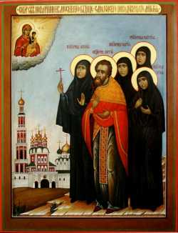 Икона "Новомученики Новодевичьего монастыря". 2006 г.
