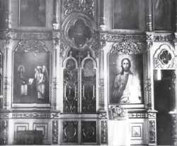 Иконостас Тюменского Благовещенского собора. Фотография нач. XX в.