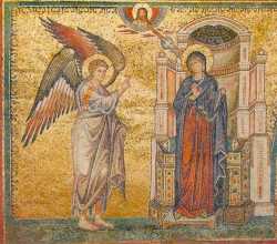 Благовещение. Мозаика церкви Санта-Мария-Мадджоре. 1295 г.