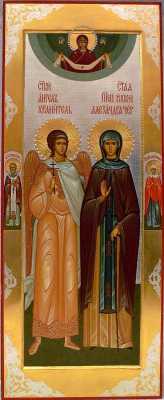 Преподобномученица Александра (Червякова) с Ангелом-хранителем