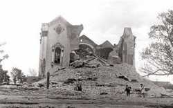 Руины взорванного Красноярского Богородице-Рождественского собора. Фотография не позднее 1936 г.