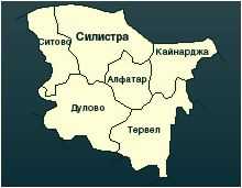 Доростольская митрополия.  Карта с официального сайта епархии на 2013 г. с границами светских общин в пределах епархии.