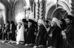 Во время заседания Поместного Собора Русской Православной Церкви. Июнь 1971 г.
