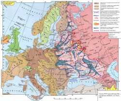 Великая Отечественная войны. Карта боевых действий 1941-1942 годов