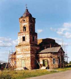 Вознесенский храм в д. Локти Ишимского района, нач. XXI века