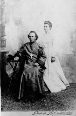 Свящ. Николай Воршев с супругой, ок. 1906 (?) г.